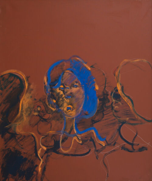 1984<br>pittura industriale, tempera olio, gessetto su tela<br>cm 120x100