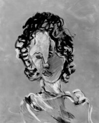 1984<br>pittura industriale, tempera, gessetto su tela<br> cm 120x100