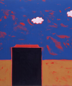 1984<br> pittura industriale, tempera, gessetto su tela<br> cm 60x120