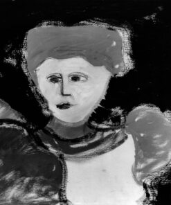 1984<br> Ritratto di uomo<br>pittura industriale, tempera, grafite su tela<br> cm 60x80