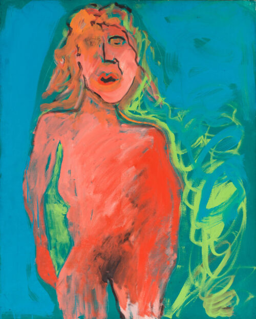 1984<br>pittura industriale, tempera, gessetto su tela<br> cm 100x80