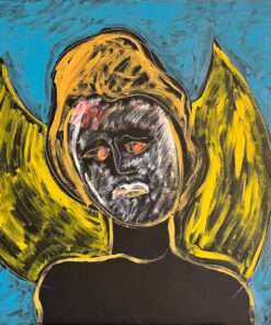 1984 <br>pittura industriale, tempera, gessetto su tela <br>cm 80x100