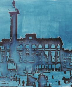 1984<br>pittura industriale, smalto alla anilina, fotografia emulsionata su tela<br>cm 80x100