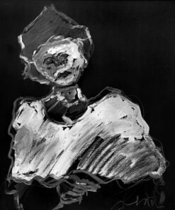 1984<br>pittura industriale, tempera, gessetto su tela<br> cm 70x70