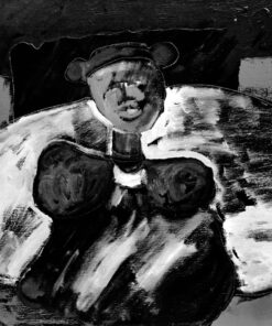 1984<br>pittura industriale, tempera, gessetto su tela<br> cm 60x80