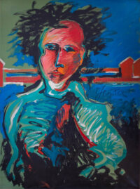 1985<br>pittura industriale, tempera, gessetto su tela<br> cm 120x80