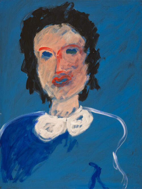 1985<br>pittura industriale, tempera, gessetto su tela<br> cm 100x80