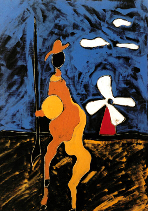 1986<br>pittura industriale, tempera, gessetto su tela<br>cm 70x50