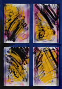 1986<br>tempera e telaio di legno su tela<br>cm 100x70