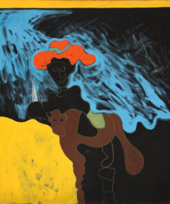 1986<br>pittura industriale, tempera, gessetto su tela<br> cm 100x100