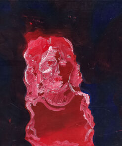 1986<br>For Emili, when ever i may find her<br> pittura industriale, tempera, olio su tela <br>cm 70x100