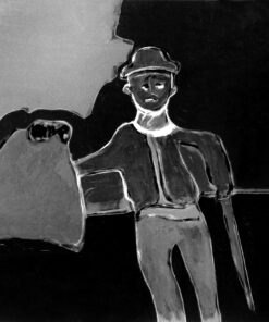 1986<br>pittura industriale, tempera, gessetto su tela<br> cm 70x100