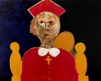 1986<br>pittura industriale, tempera, gessetto su tela<br> cm 120x100