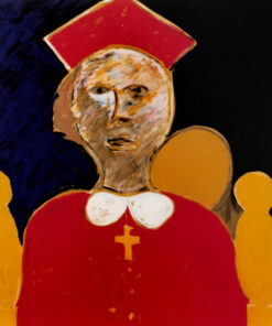 1986<br>pittura industriale, tempera, gessetto su tela<br> cm 120x100