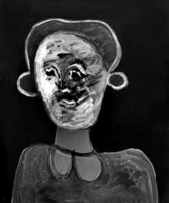 1986<br> pittura industriale, tempera, gessetto su tela<br> cm 80x60