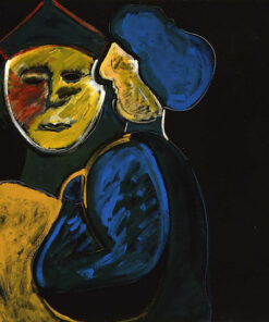 1986<br>pittura industriale, tempera, gessetto su tela<br> cm 80x100