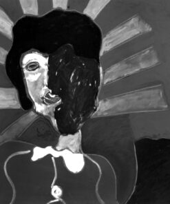 1986<br>pittura industriale, tempera, gessetto su tela<br>cm 80x100