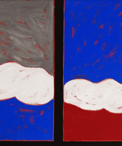 1986<br>' Finestra '<br>pittura industriale, tempera, vernice su tela<br>cm 70x100