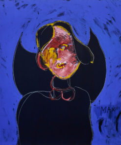 1986<br>'Matteo Abate Priore'<br>pittura industriale, tempera, gessetto su tela<br> cm 100x100