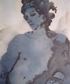 1986<br>pittura industriale, tempera, fotografia emulsionata su tela<br>cm 100x70