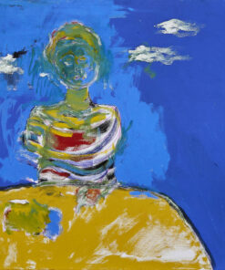 1986<br>Antonella<br>pittura industriale e tempera su tela<br>cm 80x100