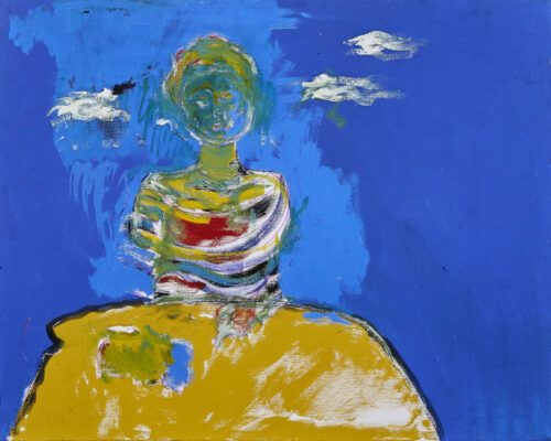 1986<br>Antonella<br>pittura industriale e tempera su tela<br>cm 80x100