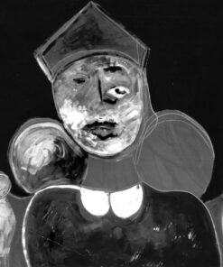 1986<br>' Cardinale '<br>pittura industriale, tempera, gessetto su tela<br> cm 90x120