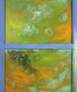 1986<br> New realist<br>tempera e telaio di legno su tela<br> cm 100x70