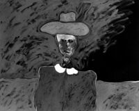 1987<br>pittura industriale, tempera, gessetto su tela<br> cm 130x160