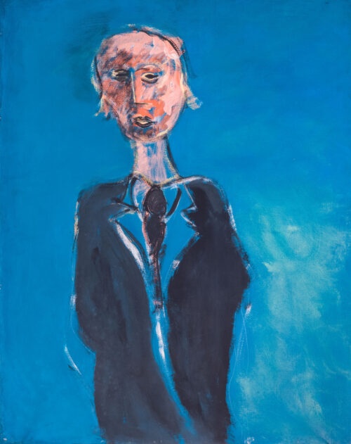 1987<br>pittura industriale, tempera, gessetto su tela<br>cm 100x80