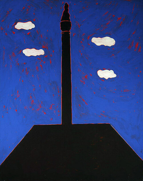 1987<br>pittura industriale e tempera, su tela<br> cm 150x120