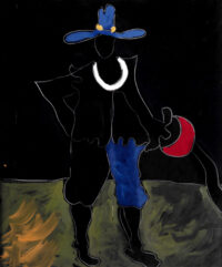 1987<br>pittura industriale, tempera, gessetto su tela<br>cm 60x50