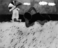 1987<br>Antibes il 17 maggio 1911<br>pittura industriale, tempera, gessetto su tela<br> cm 130x160