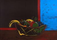 1987<br>pittura industriale, tempera, gessetto su tela<br> cm 70x100