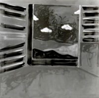 1987<br>pittura industriale, tempera, gessetto su tela<br> cm 100x100