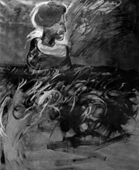 1987<br>Poppea, alias Giada Colonna<br>pittura industriale, tempera, gessetto su tela<br> cm 160x130